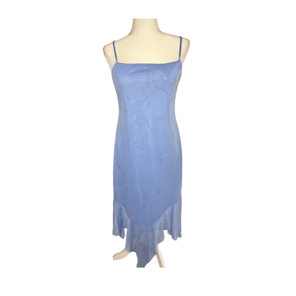 Vintage Light Blue Fairycore Dress City Triangles - Picture 1 of 4